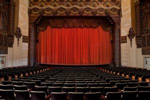 Warner Grand Theatre curtain
